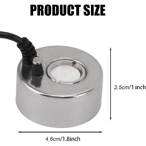 DC 12V Mist Maker Fogger Ideal for Rockery, Fishtank, Birdbath Decor - Indoor Fountain Atomizer Reptile Humidifier Small Automatic Fogger