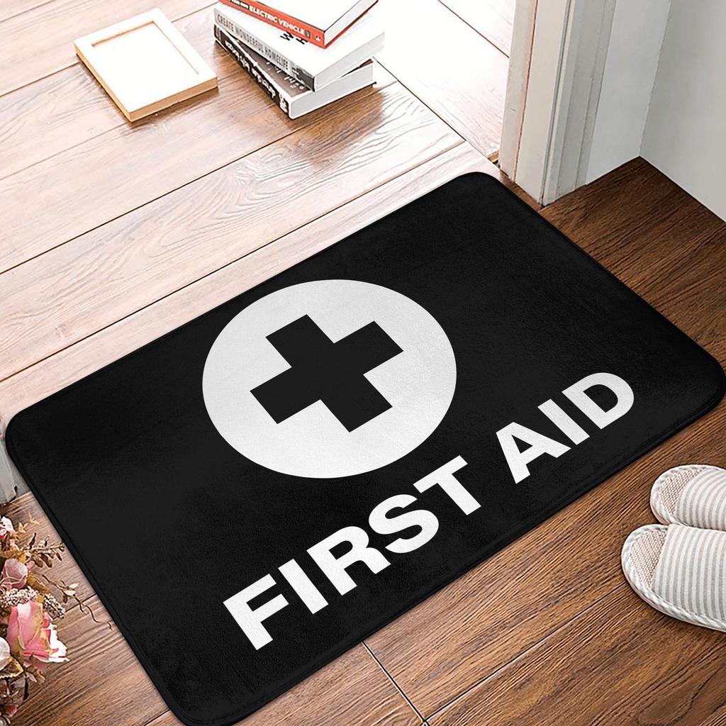 Cartoon Doctors Nurse Door Floor Bath Mats Anti-Slip Indoor Nursing Medical Pattern Doormat Garden Entrance Rug Carpet Footpad