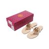 Tory Burch Women's Leather Double T Logo Flat Sandals