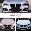 Car Front Bumper Racing Grille Front Kidney Dual Line Grilles For BMW 1 Series F20 F21 2015- Car Front Grill Replacement