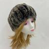 Fluffy Winter Fur Hats for Women Soft Warm Elastic Rabbit Fur Headbands Neck Warmer Fashion Ring Scarf