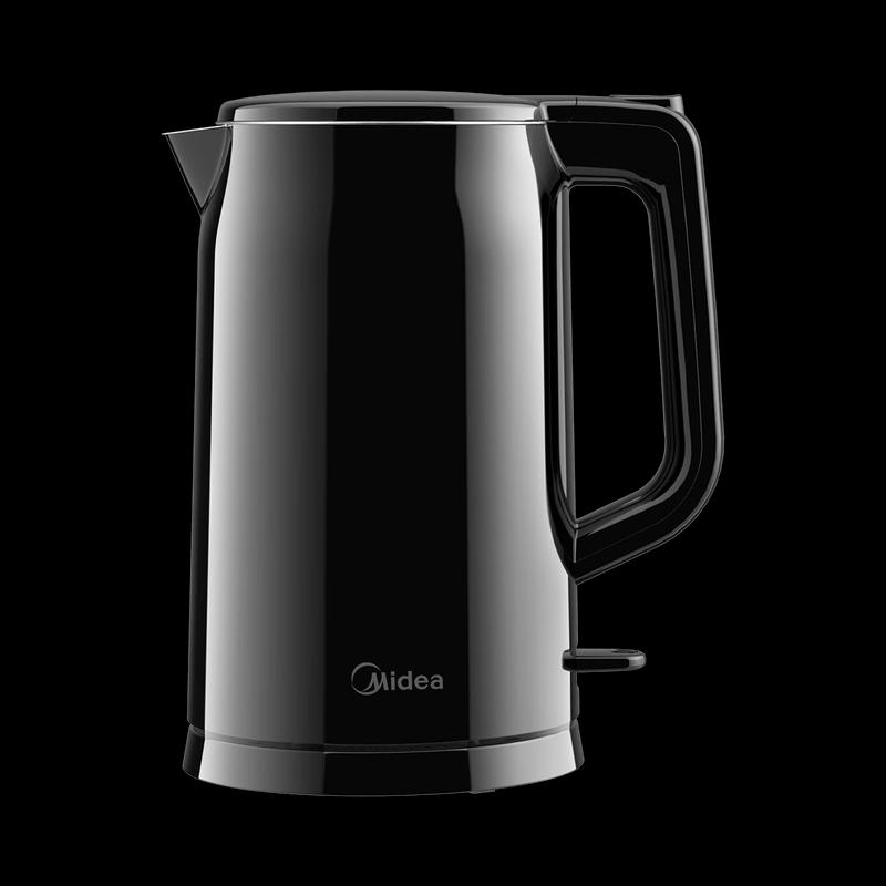 Midea 1.7L Double-Layer Stainless Steel Electric Kettle CN plug (adapter included)