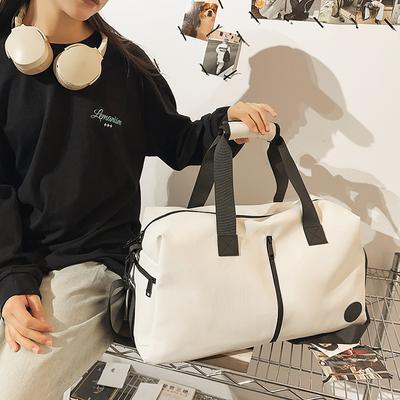 Men and Women's Lightweight Gym Bag Casual Sports Design Handheld Travel Bag Dry Wet Separation Can Be Used To Pull Rod Fitness Bag