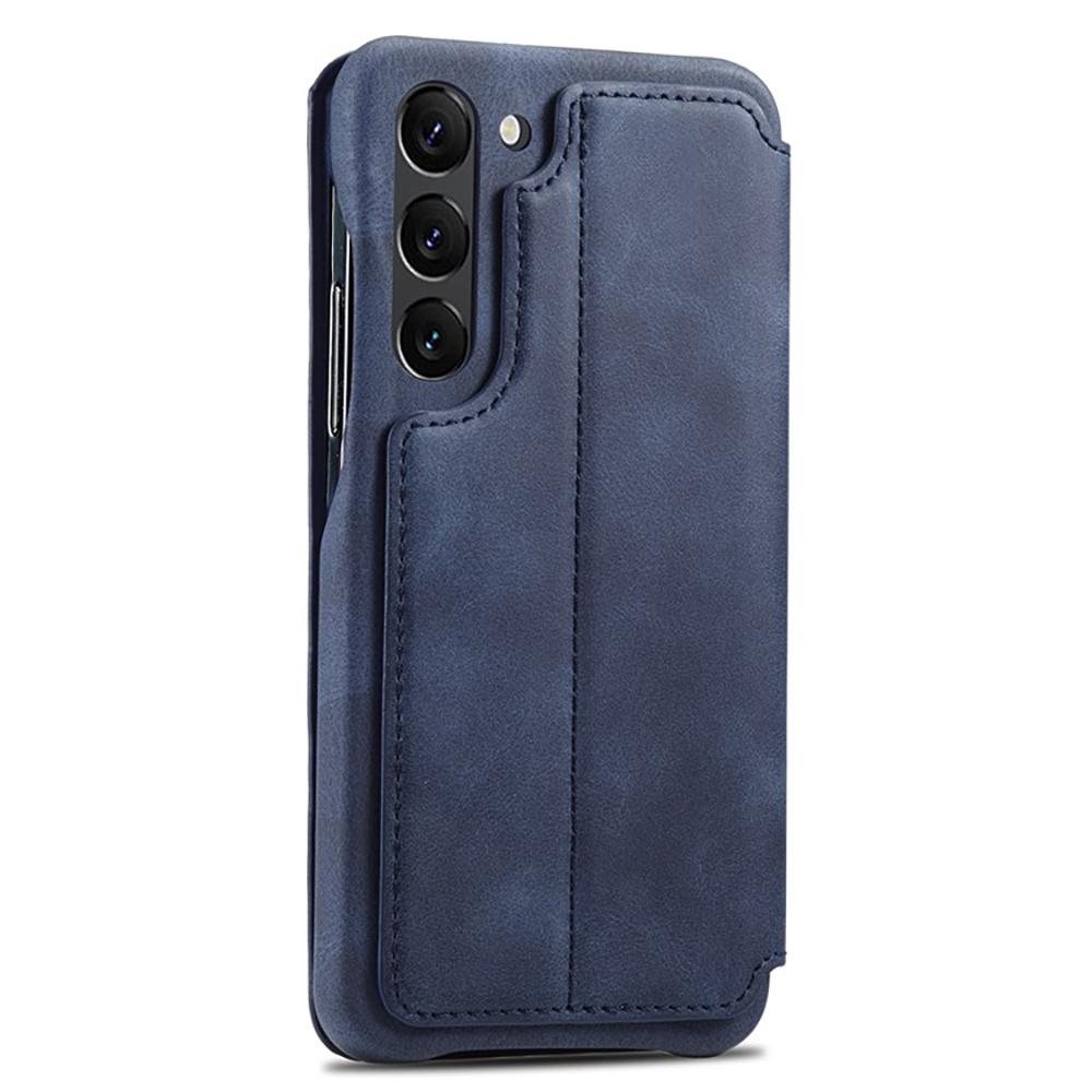 Flip Case for Samsung Galaxy S23 Plus, ERBORD Retro, Blue