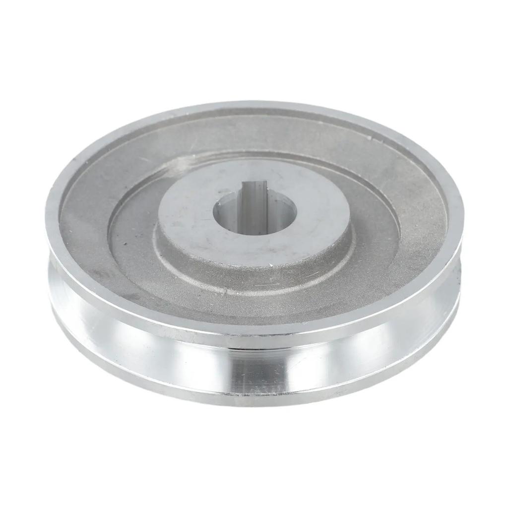 Pour les marchés internationaux Poulie de moteur en aluminium Poulie de type A Poulie pour montages mécaniques Diamètre de la poulie 97 mm Largeur de la clavette 8 mm