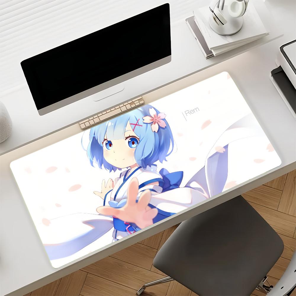 Anime R-Re Zero Rem Kaymaz Kauçuk Oyun Mouse Pad Denge Bilgisayar Matı Dekorasyon Masa Matı Dizüstü Bilgisayar Ofis Büyük