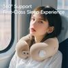 Adjustable Inflatable Travel Neck Pillow Ergonomic Integrated U Shaped Pillow Soft Cervical Orthopedic Airplane Neck Pillow