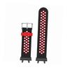 Soft Silicone Watch Wristband Replacement Accessory Pin Buckle Silicone Watch Wristband for Amazfit Active Edge A2212 Black Red