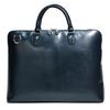 Joya Men's Saddle Leather Business Bag, Genuine Leather, 2-Way Briefcase, A4 Size, Navy, J4202