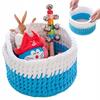 Crochet bag bottom, 15cm circle. Wooden base for basket. Circle base.