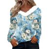 Long Sleeve Shirts For Women Cute Tops Christmas Prints Tees Blouses Casual Plus Size Basic Tops Pullover