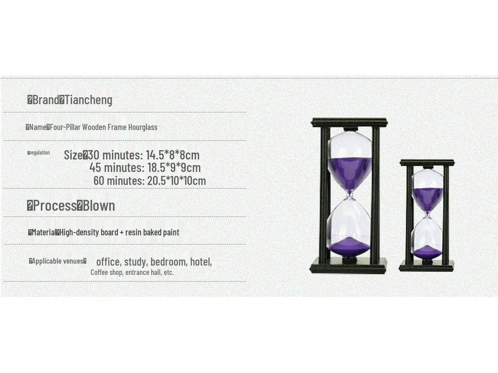 Clessidra in Legno Multicolore: Timer da 5/15/30 Minuti per Lavarsi i Denti dei Bambini e Decorazioni Creative