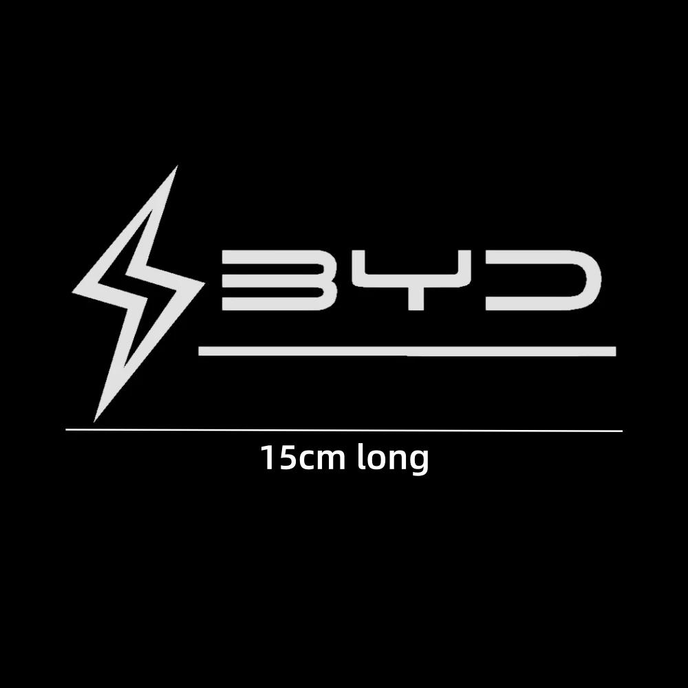 Car Fuel Tank Door Sticker for BYD ATTO 3 Dolphin Seal Han Yuan Plus Laser Reflective Charging Port Decal Accessories