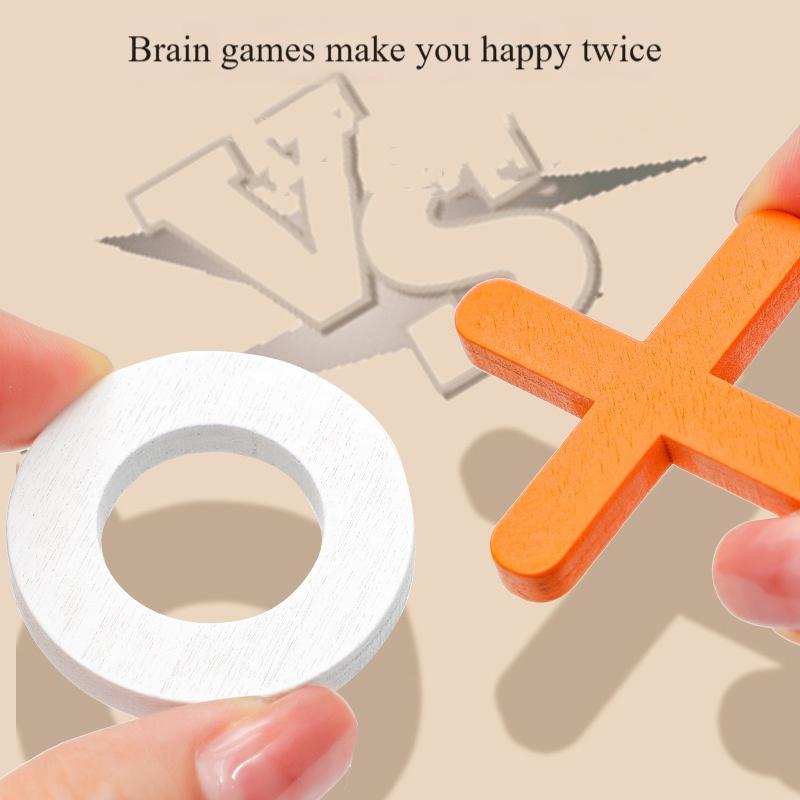 2pcs, Tic Tac Toe Board Game - Classic Family Game for Kids