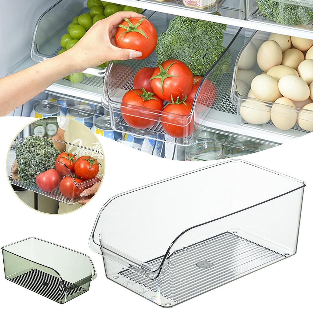 Refrigerator Storage Box with Drawer Handle Reusable Vegetables Fruits Organiser Kitchen Accessories