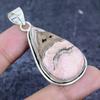 Natural Rhodochrosite Gemstone 925 Sterling Silver Jewelry Pendant 2.21" S1f13