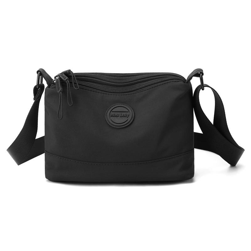 Simple nylon cloth bag summer new casual messenger bag mother bag shopping bag multi-layer large-capacity shoulder women's bag