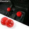 Red ABS Center Gear Shift Knob Trim Cover For 11-17 Jeep Wrangler JK Accessories