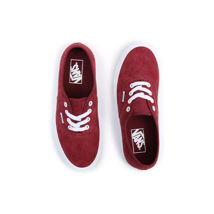 Vans Authentic Pig Suede Low Top Skate Shoes Unisex Sneakers Red VN0A5JMPTWP