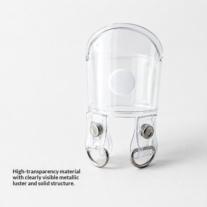 5 Stück Hochwertige PVC-Taschenriemen-Verlängerungsschnalle Transparente Rucksack-Schnalle Druckknopfverschluss Clip Gepäckzubehör