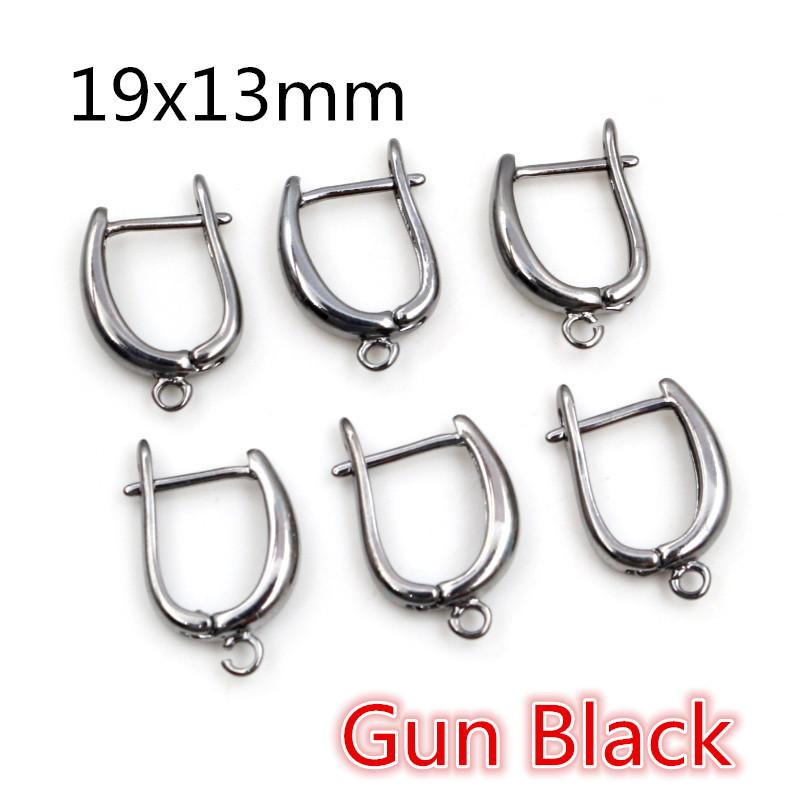 10pcs 3-Styles Gold Color French Earring Hooks Lever Back Open Loop Setting for DIY Earring Clips Clasp Jewelry Making Findings