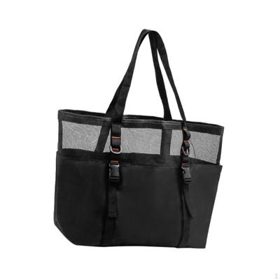 Mesh Beach Bag Portable Storage Tote for Sea Side Backpacking Gym Outdoor Go Out