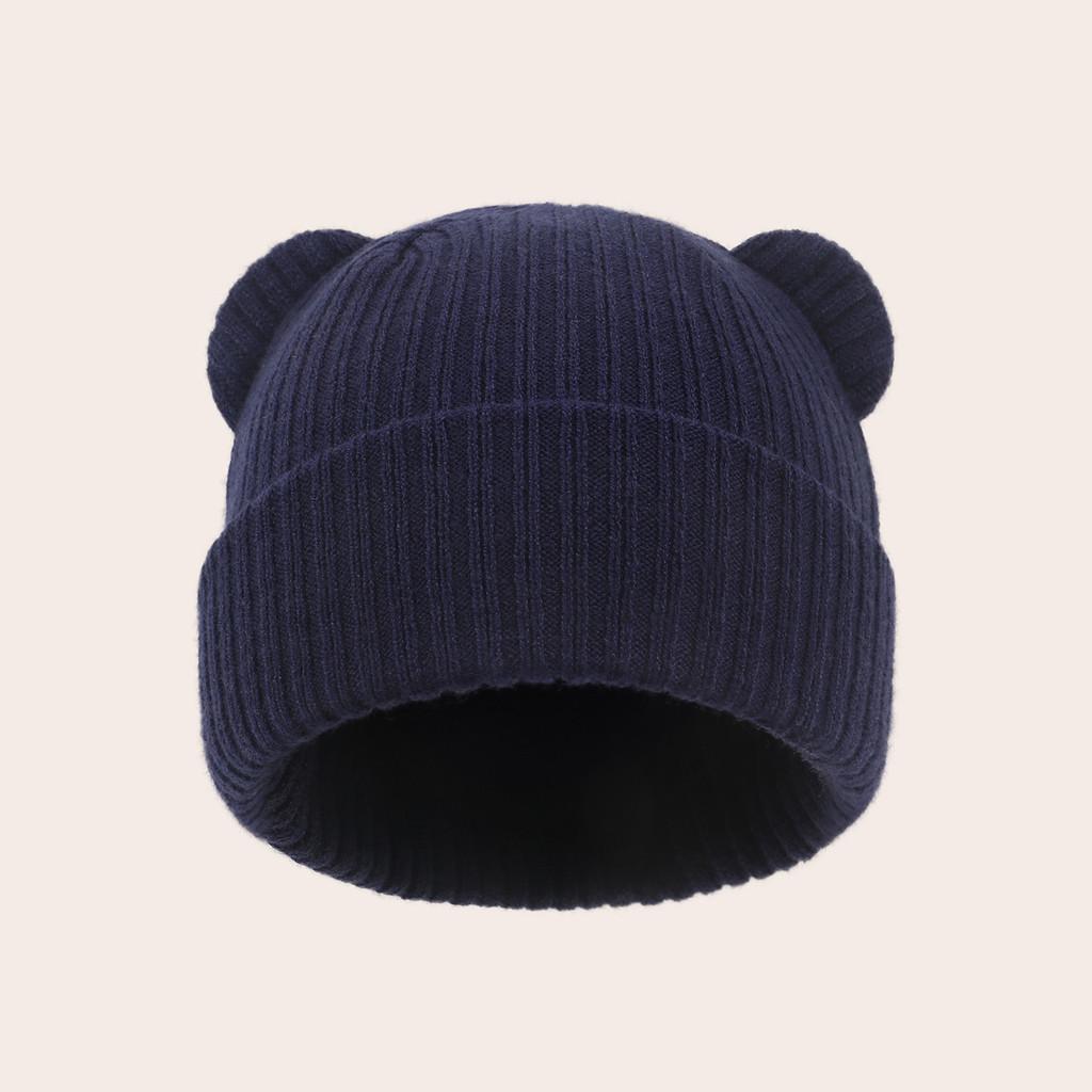 Infant Knitted Hat With Windproof Warmth For Spring Autumn Baby Girls