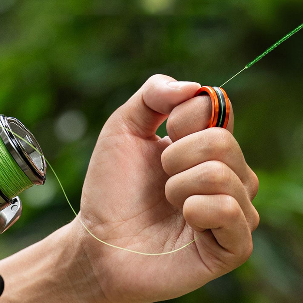 6 Stück Schnurabzieher Tragbar Schnurschlaufe Anti-Rutsch Aluminiumlegierung Sparring Festziehen des Vorfachknotens Angelzubehör