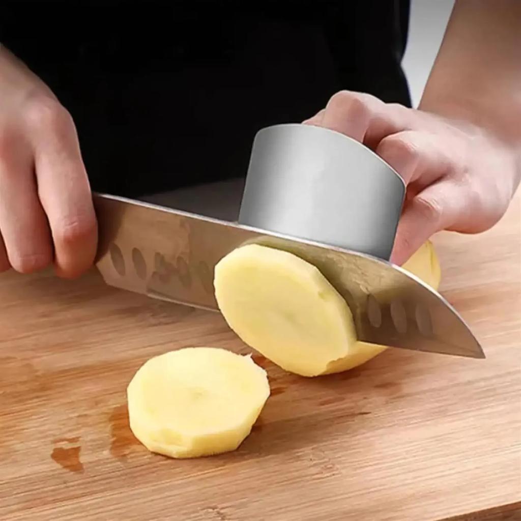 1/5PC Stainless Steel Finger Guard Safety Cut Vegetables Adjustable Hand Guard Kitchen Tool Finger Protector Tool Kitchen Gadget