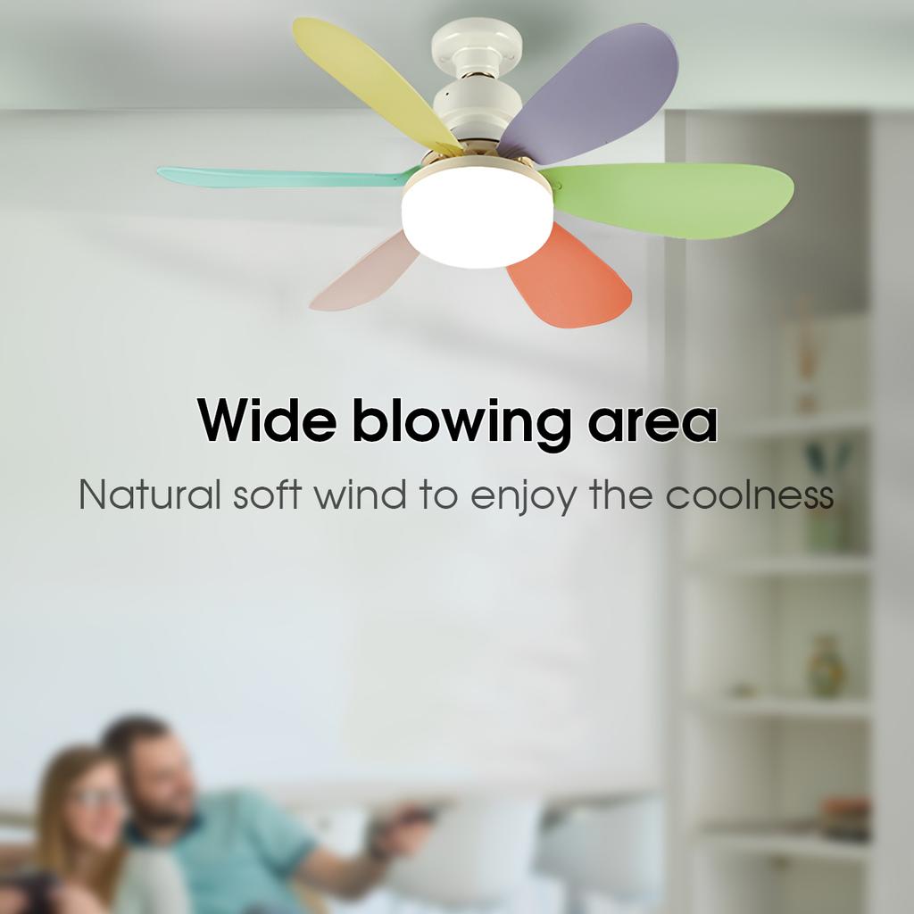 40W Ceiling Fan Light LED E27 With Remote Control Dimming Suitable For Living Room Bedroom Kitchen And Home Use, 85-265V