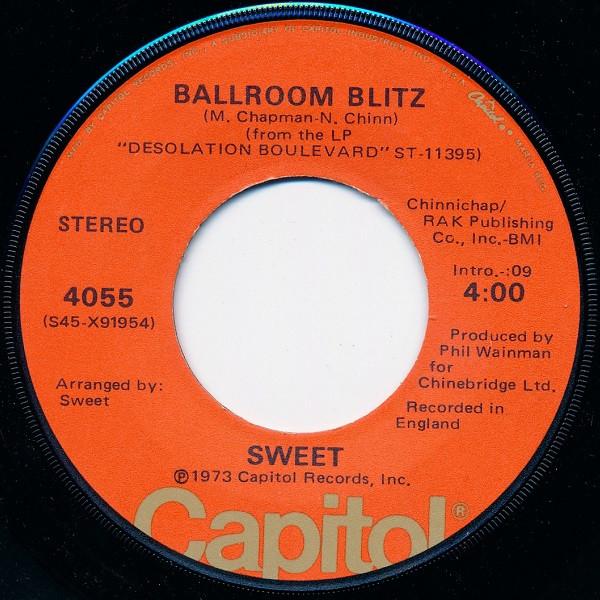 

7inch Record SWEET Ballroom Blitz 4055 CAPITOL 1975 US Pop Used