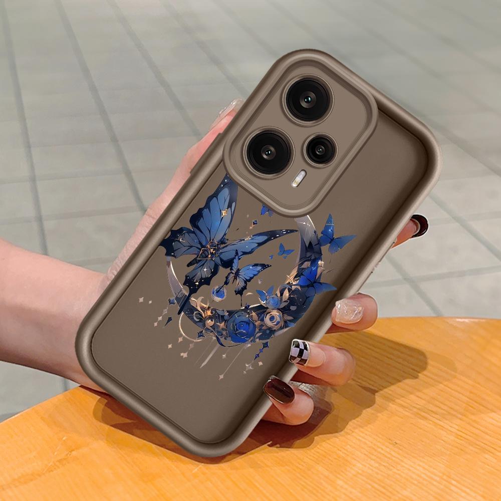 Model de imprimare cu scară pătrată din silicon moale Carcasă pentru telefon Acoperire completă Cameră cu protecție antișoc Carcasă din cauciuc pentru Xiaomi Redmi