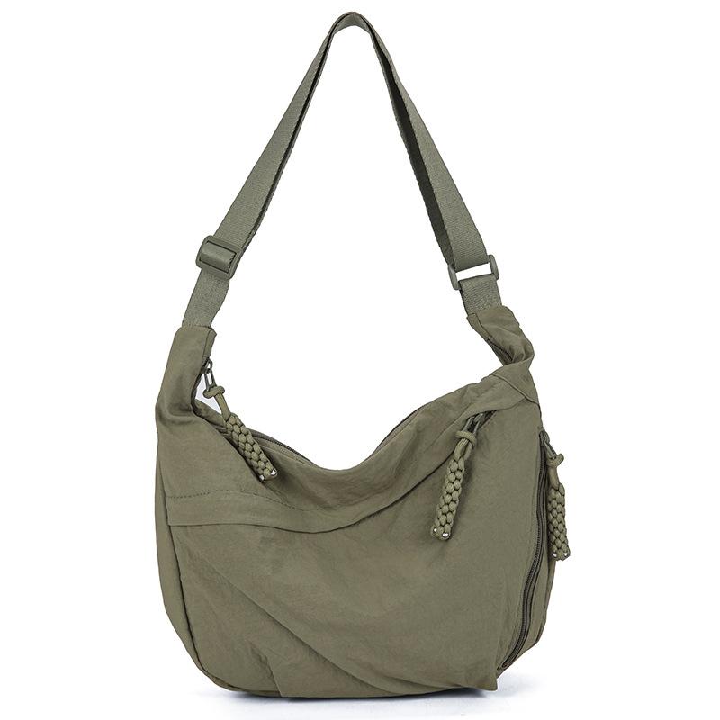 Shoulder Cloth Bag Trendy Dumpling Bag Women's Simple Large-capacity Messenger Bag Women's New Student Small Satchel