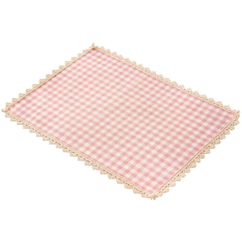 Tovaglietta Rettangolare da Pranzo, Tovaglietta da Tavola in Tessuto a Quadretti 30 X 40 Cm per Posizionamento Individuale dei Posti per i Pasti
