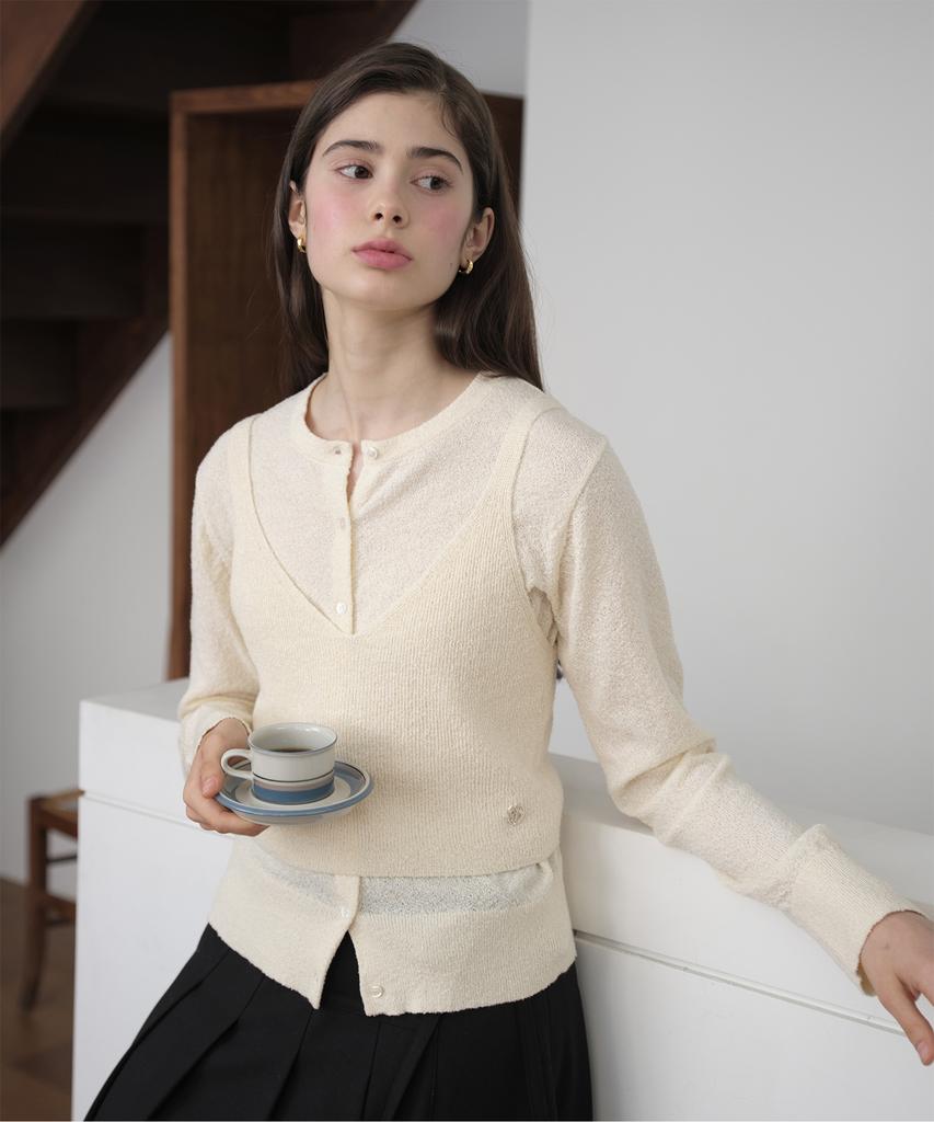JUCYJUDY Knit Layering Set Jzkt624A