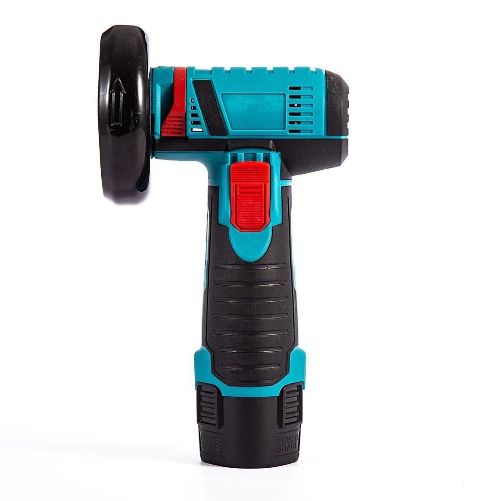 Portable Electric Angle Grinder Household Rechargeable Cutting Machine Polishing Power Tool Blue Mini Handheld Polishing Machine