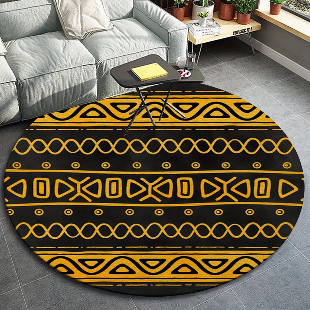 

1pc Egyptian Pattern Pattern Round Floor Mat, Non-slip for Living Room Bedroom Chair Carpets Home Decor Gifts, Home Decor Room Decor Outdoor 80cm by 80cm