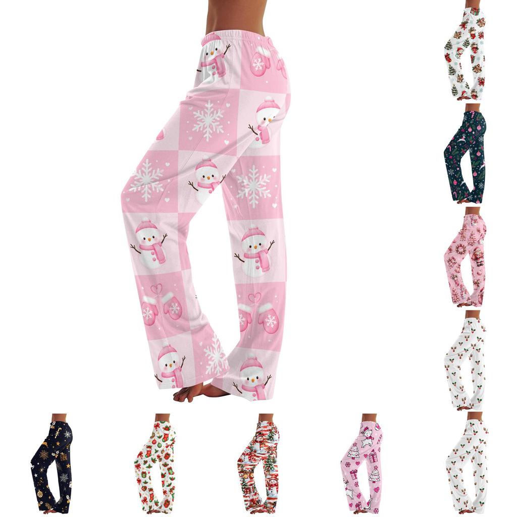 Women's Printed Wide Leg Pants Casual Relaxed Fit for Everyday Wear