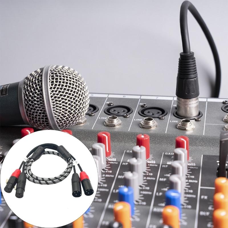 Professional Double Male To Female Microphone Cable For Studio Recording And Live Performances With Braided Jackets