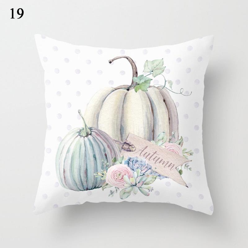 Halloween Pillow Case Linen Sofa Pumpkin Ghosts Cushion Cover Home Decoration Pillowcases Housse De Coussin Throw Pillow Cover
