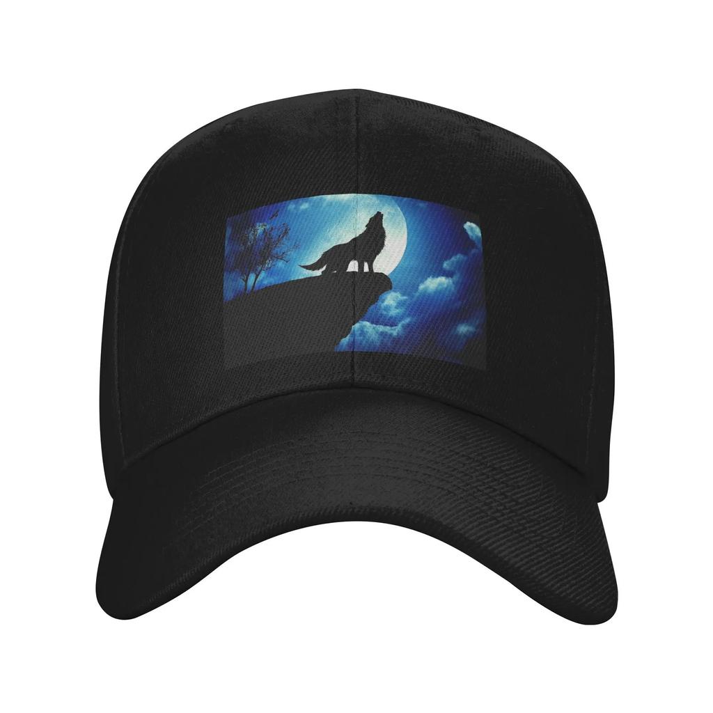 Howling Wolf Baseball Caps Snapback Fashion Baseball Hats Breathable Casual Casquette Outdoor Unisex