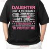 Daughter Of A Veteran Fathers Day Dad For Adult S 4XL T Shirt Vintage Washed Stylish Casual Designer Clothes Homme Streetwear