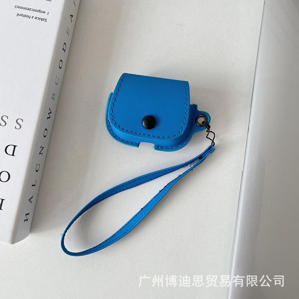 New Apple Bluetooth headset cover AirPods 1 models protective cover handmade skin leather portable lanyard model