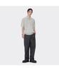 Keoseuuteommellou Gray Textured Classic Collar Sweater Cwwam26412Gyl