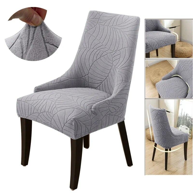 High Sloping Armchair Cover Elastic Dining Chair Slipcover Home Decor Kitchen Chair Seat Case for Living Room Banquet Wedding