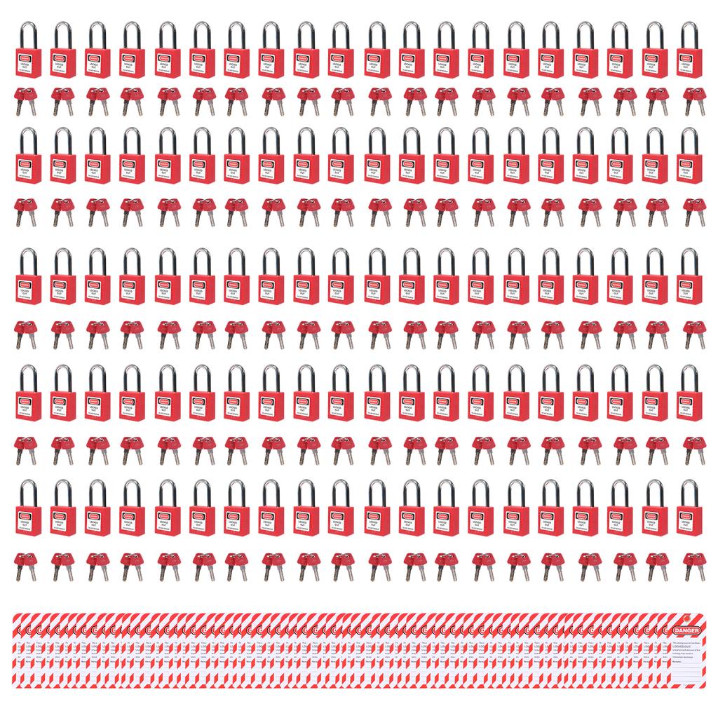 Lockout Tagout Kits with 20 Safety Padlocks 6 Hasps 60 Tags for Industrial Includes Padlocks Personal Lockout Station for Electr