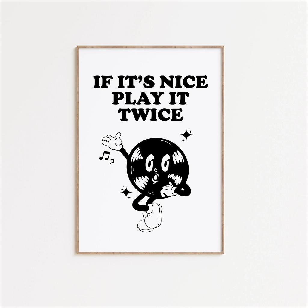 Tired and Wired Retro Coffee Canvas Print Funny Mascot Kitchen Wall Art Poster for Modern Living Room Bedroom Home Decor Gifts