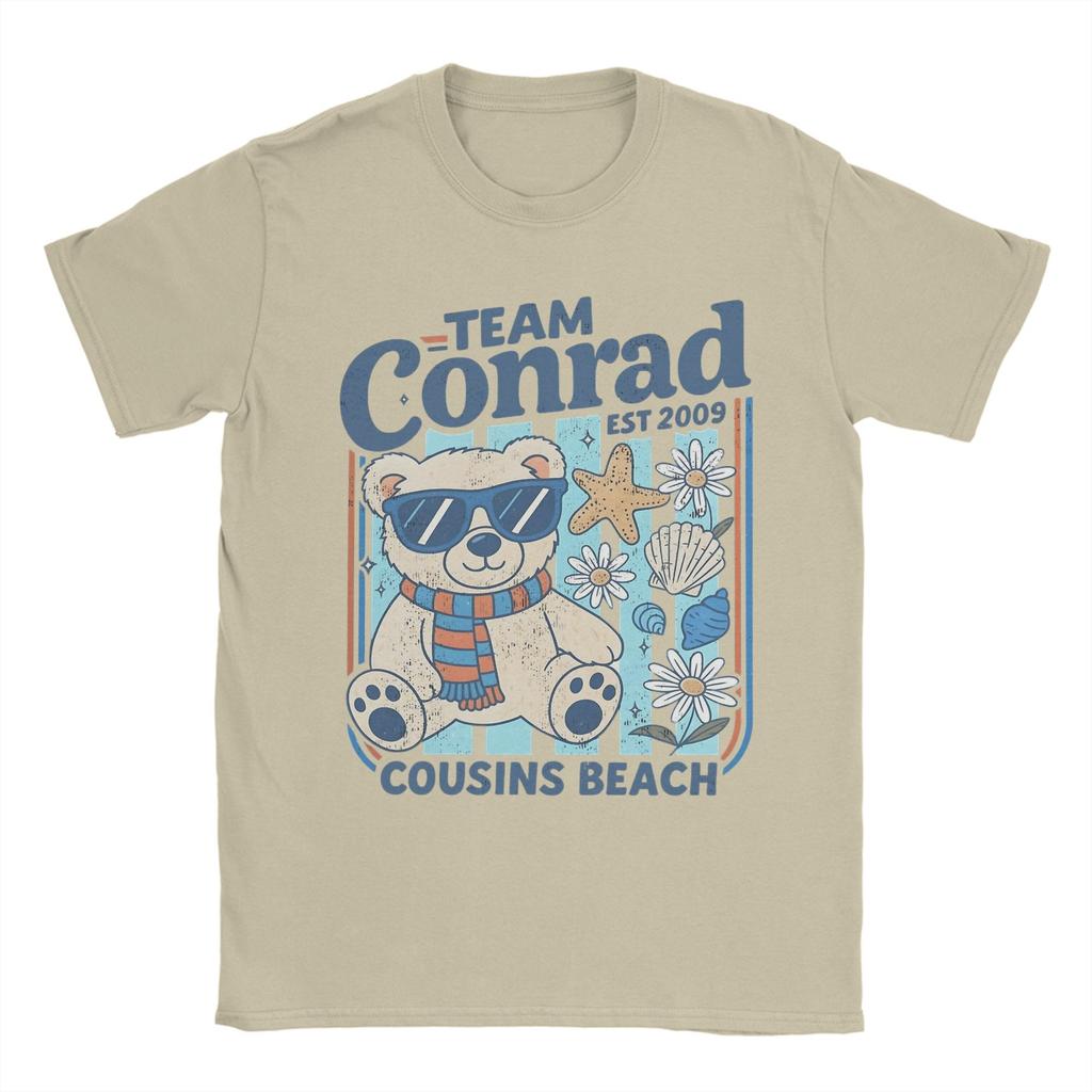 Men's T-Shirt Team Conrad Cousins Beach The Summer I Turned Pretty Hipster Cotton Tees Short Sleeve T Shirts Clothing 6XL