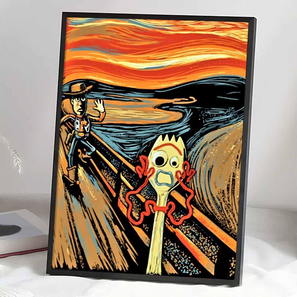 5D Diy Diamond Painting The Scream Full Drill Rhinestones Mosaic Embroidery Handmade Products Home Decor Gift
