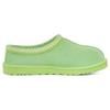 UGG Tasman Double Layer Leather Round Toe Plush Fashion Cotton Slippers Men Slippers Parrot-Green 5950-PTGN